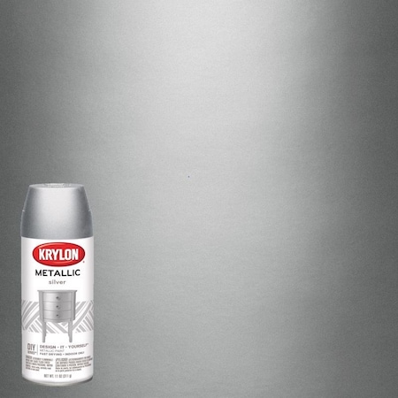 Short Cuts Krylon Brilliant Silver Metallic Spray Paint 11 oz K01406